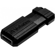 Флэшка VERBATIM Store 'n' Go PinStripe USB2.0 128GB Black (49071)