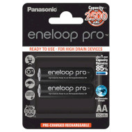 Аккумулятор PANASONIC Eneloop Pro AA 2500mAh 2шт/уп (BK-3HCDE/2BE)