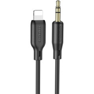 Кабель BOROFONE BL18 Lightning - AUX 1м Black