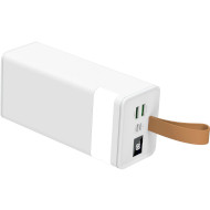 Повербанк XO PR130 2xUSB-A, 1xUSB-C 40000mAh White