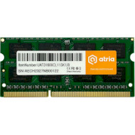 Модуль памяти ATRIA SO-DIMM DDR3 1600MHz 8GB (UAT31600CL11SK1/8)