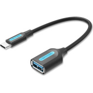 Кабель OTG VENTION USB 3.1 CM/AF 0.15м Black (CCVBB)