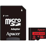 Карта пам'яті APACER microSDHC 32GB UHS-I Class 10 + SD-adapter (AP32GMCSH10U5-RA)