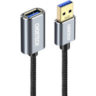 Кабель-удлинитель CHOETECH XAA001 USB-AM to USB-AF Cable 2м Black (XAA001-BK)