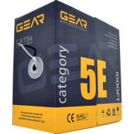 Кабель сетевой GEAR UTP Cat.5e Premium 4x2x0.51 CCA Gray 305м (GEC-UTPCCA25051305)