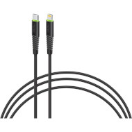 Кабель INTALEO CBFLEXTL1 USB-C to Lightning 1.2м Black (1283126542459)