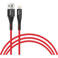 Кабель INTALEO CBRNYL1 USB-A to Lightning 1.2м Red (1283126559471)