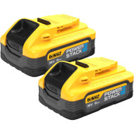 Комплект аккумуляторов DeWALT XR PowerStack 18V 5.0Ah 2-pack (DCBP518H2)