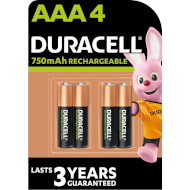 Аккумулятор DURACELL Rechargeable AAA 750mAh 4шт/уп (5005004/5007331)