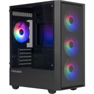 Корпус PROLOGIX E107 Tempered Glass Black
