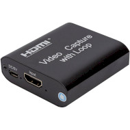 Устройство видеозахвата POWERPLANT HDVC3 HDMI USB2.0 4K/30Hz (CA914142)