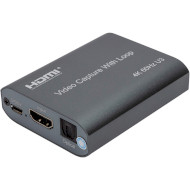 Устройство видеозахвата POWERPLANT HDVC8 HDMI USB3.0 4K/60Hz (CA914180)