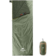 Спальник-одеяло NATUREHIKE Ultralight LW180 M +8°C Light Green Left (6927595777930-L)