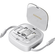 Комплект адаптеров ESSAGER Jicheng Integrated Multifunctional Retractable Cable Organizer Box 1м White (ECJHZ-JC02-P)