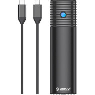 Карман внешний ORICO PWDM2-G2 NVMe/SATA M.2 SSD to USB 3.2 Black (PWDM2-G2-BK-EP)