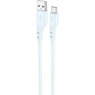 Кабель HOCO X97 Crystal Color USB-A to Type-C 1м Light Blue