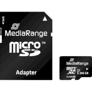 Карта памяти MEDIARANGE microSDXC 256GB UHS-I Class 10 + SD-adapter (MR946)