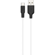 Кабель HOCO X21 Plus USB-A to Type-C 2м Black/White