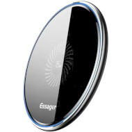 Беспроводное зарядное устройство ESSAGER 15W Mirrow Desktop Qi Magnetic Wireless Charger Black (EWXZMX-JMB01)