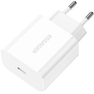 Зарядное устройство ESSAGER Vanjane 20W 1xUSB-C, PD3.0, QC3.0 Travel Charger White (ECTC-FJB02-P)