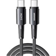 Кабель ESSAGER Sunset 240W Fast Charging Cable Type-C to Type-C 2м Dark Gray (EXCTT3-CGA0G-P)