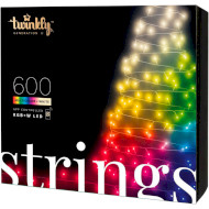 Smart LED гирлянда TWINKLY Strings RGBW 400 Gen II Multicolor Edition IP44 Black Wire (TWS600SPP-BEU)