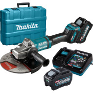 Аккумуляторная угловая шлифовальная машина MAKITA GA038GT201 + + 2 АКБ BL4050F