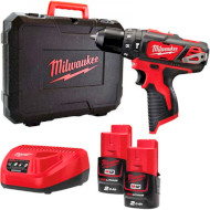 Аккумуляторная дрель-шуруповёрт MILWAUKEE M12 BDD-202C (4933441915)