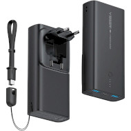 Повербанк VEGER ACE100 1xUSB-C, 2xUSB-A, PD20W, QC3.0 10000mAh Black