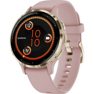 Смарт-часы GARMIN Venu 3S 41mm Soft Gold Stainless Steel Bezel with Dust Rose Case and Silicone Band (010-02785-03/53)
