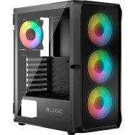 Корпус LOGIC CONCEPT Portos ARGB Midi Black (AT-PORTOS-10-0000000-0002)