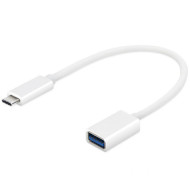 Адаптер OTG USB 2.0 Type-C to USB AF White (S0678)
