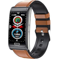 Фитнес-трекер LEMFO E600 Leather Brown