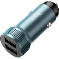 Автомобильное зарядное устройство HOCO Z49 Level DualPort 2xUSB-A, QC3.0 18W Metal Gray (6931474795618)