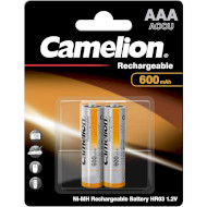 Аккумулятор CAMELION NiMH AAA 600mAh 2шт/уп (17006203)