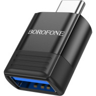 Адаптер OTG BOROFONE BV18 Type-CM to USB 3.0 AF Black