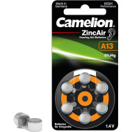 Батарейка для слуховых аппаратов CAMELION Zinc-Air 13 6шт/уп (15056013)