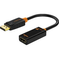 Адаптер CABLETIME 4K 60Hz DisplayPort - HDMI Black (CP21B)