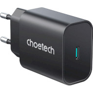 Зарядное устройство CHOETECH PD6003 25W USB-C PD3.0, QC3.0 Wall Charger Black