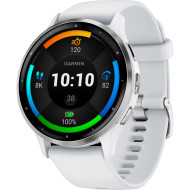 Смарт-часы GARMIN Venu 3 45mm Silver Stainless Steel Bezel with Whitestone Case and Silicone Band (010-02784-00/50)