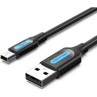Кабель VENTION USB2.0 AM/Mini-BM 1м Black (COMBF)
