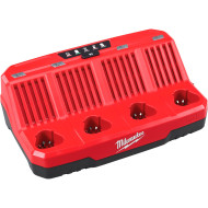 Зарядное устройство 4-слотовое MILWAUKEE M12 C4 (4932430554)