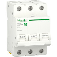 Выключатель автоматический SCHNEIDER ELECTRIC RESI9 3p, 25А, C, 6кА (R9F12325)