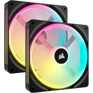 Комплект вентиляторов CORSAIR iCUE Link QX140 RGB PWM Black 2-Pack (CO-9051004-WW)