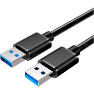 Кабель ESSAGER USB3.0 Male to Male 1м Black (EXCAA-YT01)