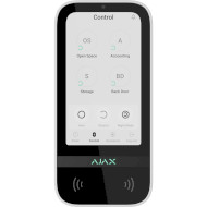 Беспроводная клавиатура с сенсорным экраном AJAX KeyPad TouchScreen Jeweller White (000034514)