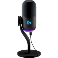 Микрофон для стриминга/подкастов LOGITECH G Yeti GX Dynamic RGB Gaming Microphone with LightSync Black (988-000569)