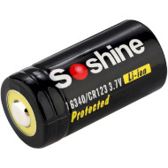 Аккумулятор SOSHINE Li-ion Protected CR123A 700mAh 3.7V 0.7A TipTop (16340P-3.7-700 P)