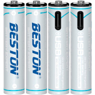 Аккумулятор BESTON Li-ion AAA 400mAh TipTop, Type-C зарядка 4шт/уп (3AC-18/AA620272)