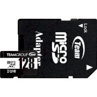 Карта памяти TEAM microSDXC 128GB UHS-I Class 10 + SD-adapter (TUSDX128GCL10U03)